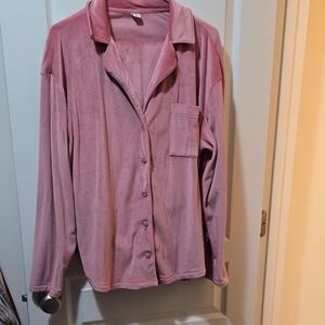 Old Navy Pink 3 Piece Velour Pajama Set